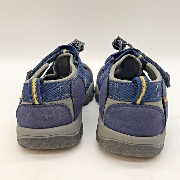 Keen Newport H2 Blue Gray Hiking Shoes Kids 13 Sports Sandals 1009938 Bungee - Picture 4 of 12
